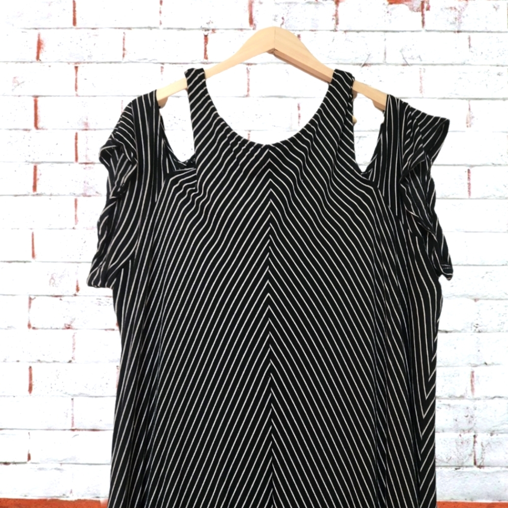 Lane Bryant Cold-Shoulder Maxi Dress